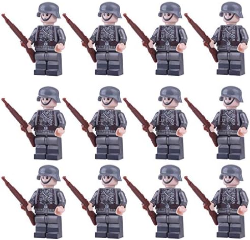 MOEGEN 12pcs Mini Figures Set Police SWAT Team Minifigures Set Building Blocks for Kids