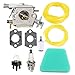 Buckbock C1U-W8 Carburetor with Gaskets for Poulan 1950 2050 2250 2375 2550 Craftsman Chainsaw Replace ZAMA C1U-W14 WT-89 WT-600 WT-624 WT-625 WT-891 Carb 545081885 530069703