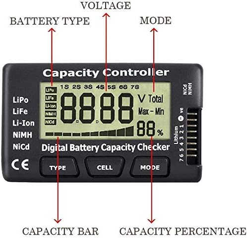 RC Cellmeter 7 Digital Battery Capacity Checker Controller Tester Voltage Tester for LiPo Life Li-ion NiMH Nicd Cell Meter - Image 4