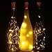 6 Pack Warm White Solar Powered Wine Bottle Lights,39inch 10 LED Bright Solar Lights for Bottles,Cork Bottle,String Lights Indoor,Copper Lights,Light In Bottle,Party Decor,Bottles for Lights