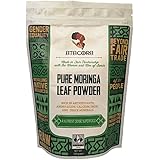 Moringa Leaf Powder - Fair Trade, Vegan, Raw Traditionally Harvested Nutrient Dense Superfood - 8 Ounces