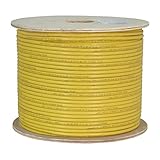 Vertical Cable Cat6A Ethernet Cable 1000ft - Shielded 23AWG Solid Copper 10G Network Cable Green