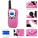 Bobela T388 Best Friendly Walkie Talkies as Thanksgiving Day Gifts for Girls Women / Two Way Radio Toys for Kids Hiking / Cute Long Range Walky Talkie with Lamp for Home Car Wedding ( Pink 2 Pack )