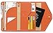 ZOPPEN Multi-purpose Rfid Blocking Travel Passport Wallet (Ver.4) Tri-fold Document Organizer Holder, 24 Orange