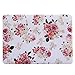 HDE MacBook Air 13 inch Case - Hard Shell Cover Keyboard Skin Fits Previous Generations A1466 A1369 (2008-2017) - Pink Flowers
