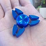 Fidget Spinner Metal Tri Spinner Fidget Toys 3D Hand Fidget Spinner Prime Hand Spinner EDC Hand Spinner Stress Relief Toy (Crab claw Blue)