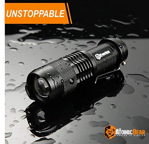 Tactical Flashlight - Small and Powerful Pocket Size LED Flashlight to Dominate The Darkness - Self Defense - Zoomable - Water Resistant Gear - Thumbnail 3