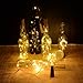 kingleder Warm White Wine Bottle Cork Lights, 6 Pack AAA Battery Operated Wine Bottle String Lights for DIY, Wine Decor, Christmas, Halloween, Wedding