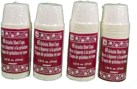 Lot of 160 Paper Shot Cups Jello Gelatin souffle Party 1.25oz (4pks)