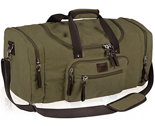 Duffle Bag Large Canvas Travel Tote Portable Luggage Bag Gym Sports Holiday Duffel Bag