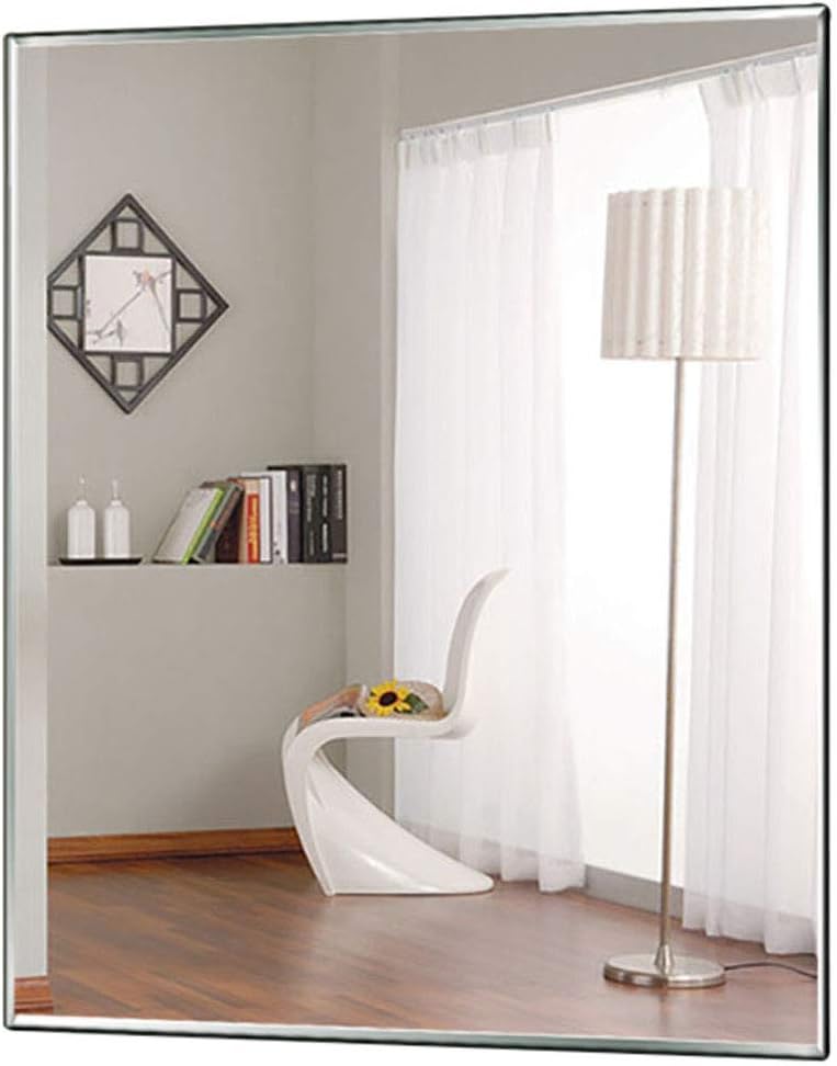 LXZSP Rahmenloser Rechteckspiegel | Wandmontierter ungerahmter