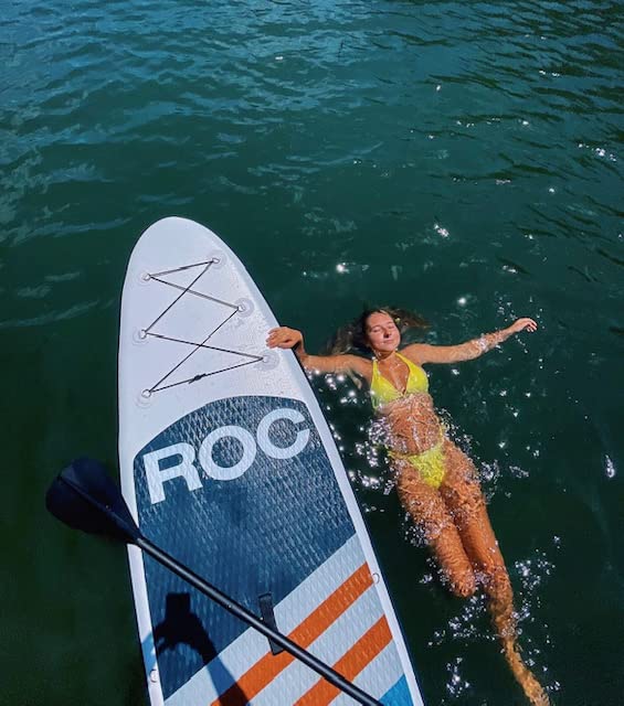 Roc Inflatable Stand Up Paddle Boards with Kayak Seat and Premium SUP
