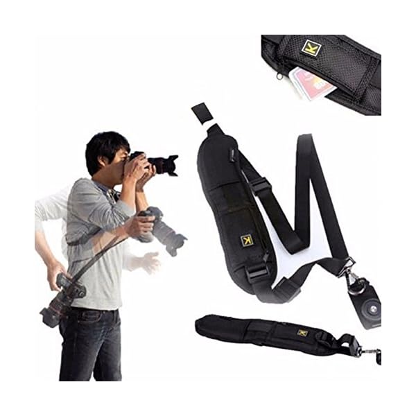 Single Schulter Verstellbarer Gürtel Gurt für DSLR/SLR Digital Kamera, Universal Kamera Gurt Fotografie Dekompression…