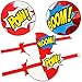 WEEPA Superhero Decorations Superhero Honeycomb Centerpieces Superhero Hanging Paper Honeycomb Ball Decorations Party, 4 Pack