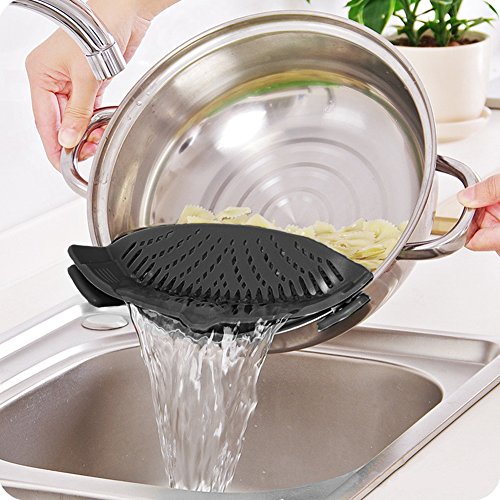 image for AUOON Snap'N Filter Drainer Plate for Fruit Vegetables Meat Pasta and 