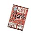 MagiDeal 12x8 Inches Beer Theme Vintage Metal Sign Tin Poster Tavern Bar Pub Shop Retro
