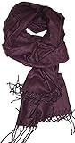 Veronz Super Soft Luxurious Classic Cashmere Feel Winter Scarf (Plum) With Gift Box