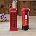7 Inches Piggy Bank Alloy Street Red Telephone Booth Bank Box Souvenir Gift Model Box