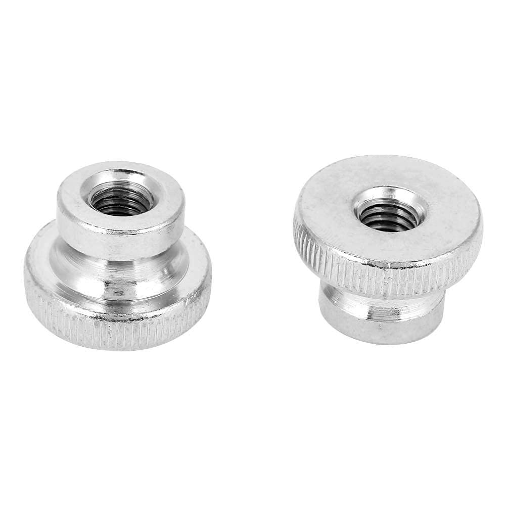 M3 M4 M5 M6 M8 M10 Nickel Plated Carbon Steel Hand Tighten Carbon Steel Knurled Thumb Nuts Handle with Nuts (M8（2pcs）)