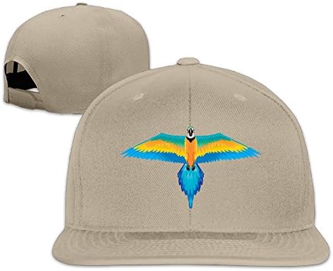 Unisex Macaw Snapback Adjustable Hats One Size--Natural