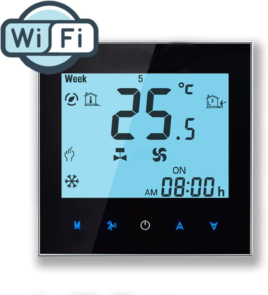 Arxus WiFi Programmable Smart Thermostat LCD Display Temperature Controller for Boiler Heating/Air Conditioning Work with Alexa Google Home IFTTT