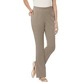 Woman Within Fineline Stretch Denim Pull-On Bootcut Jeans | Women's Plus Size