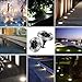 TONBUX Solar Ground Lights 8 LED Waterproof Inground Solar Lights Solar Powered Garden Disk Lights for Outdoor Pathway Lawn Yard Patio Walkway Waterproof in-Ground Light- Bright White (4 Pack)