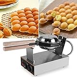 Electric Stainless Steel Waffle Bake Machine, Stainless Steel Electric Egg Cake Oven Puff Bread Maker Bake Machine 110V US Plug
