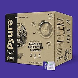 Pyure Organic Stevia Packets | Granulated Sugar