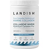 Landish Pure Canadian Marine Collagen Peptides Powder - Whole-Body Benefits & Joint Support, For Women & Men - Hydrolyzed, Un