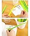 Yansanido Fluent Writting Pen, 12 Pcs 0.38 mm Black Ink Grass Shape Rolling Ball Cute Gel Ink Pen for Student and School Office Supplies (Grass)