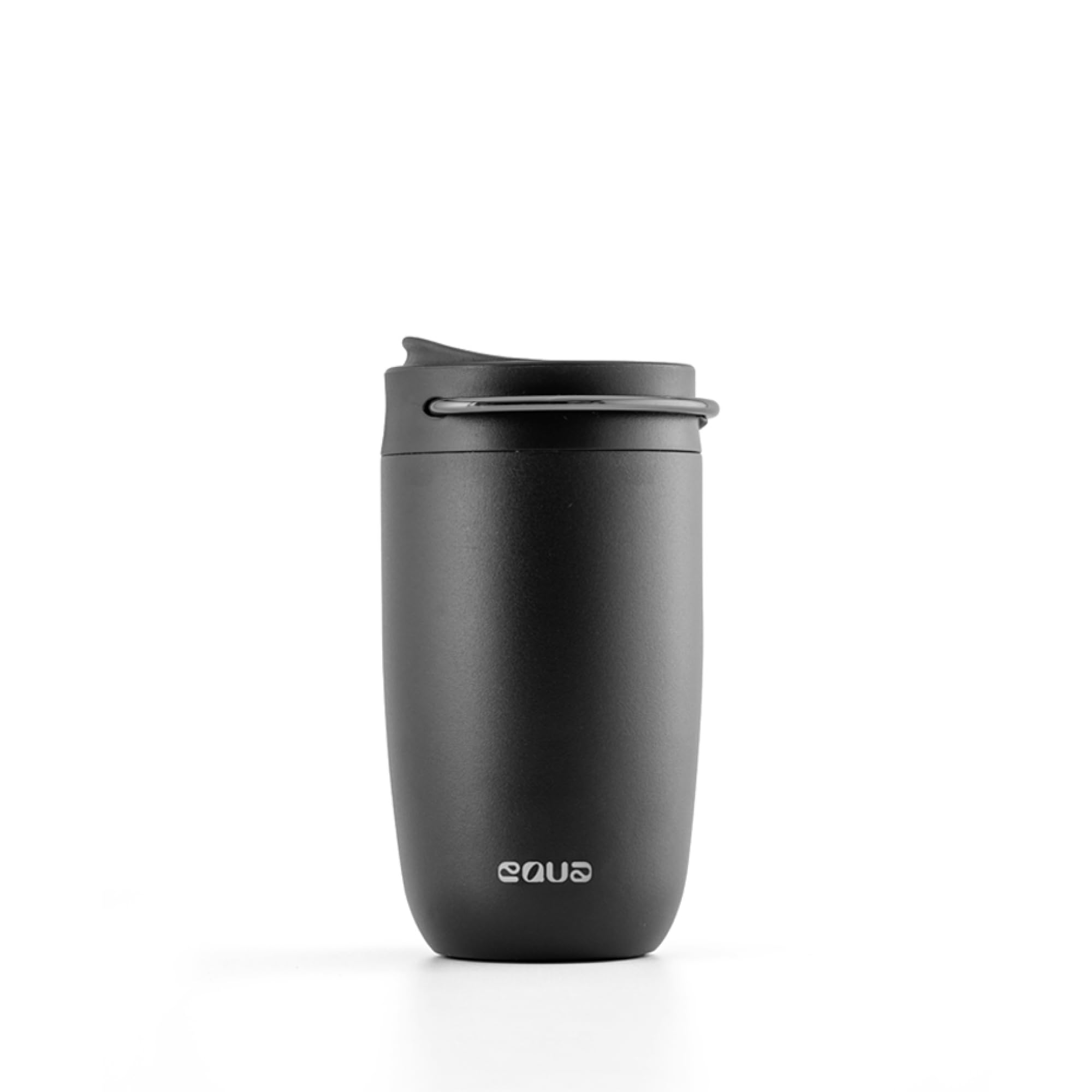 EQUA Thermal Mug 300 ml, Stainless Steel, Double Insulated, Hot for up to 4 Hours, 100% Leak-Proof, Black