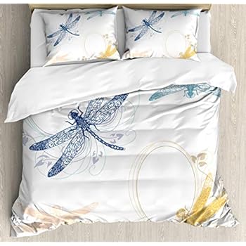Our Wings Dragonfly Comforter Set Traditional Japanese Painting