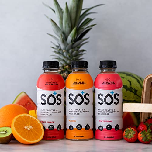 SOS Hydration Electrolyte Drinks Dehydration Mineral Water Flavoring