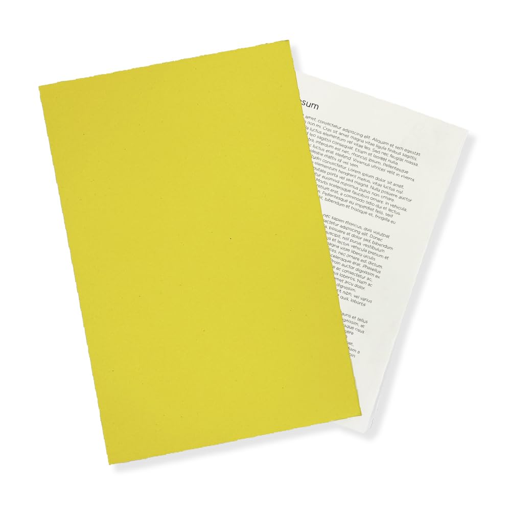 Exacompta - Ref SCM-YLWZ - Medium Weight 180gsm Pressboard Square Cut Folder, A4 & Foolscap, Suitable for Transporting Business Documents - Yellow, Pack of 100