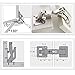 BESYZY 2 Pack Large Angle Door Hinges Concealed Kitchen Cabinet Door Hinge Big Kitchen Cabinet Door Hinges 175 Degree Soft Closing Frameless Mounting Full Overlay