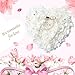 15x13cm Wedding Ring Pillow White Romantic Flower Girl Baskets Rose Wedding Ring Box Rose Heart Favors Wedding Ring Pillow with Elegant Satin Flora Jewelry Case Wedding Accessories