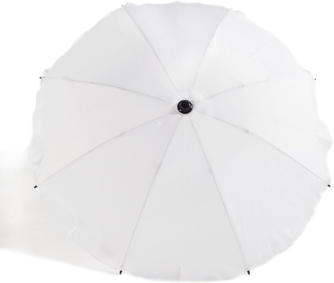 white pram parasol