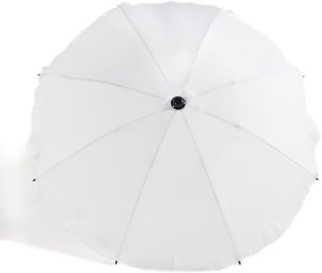 cream pram parasol