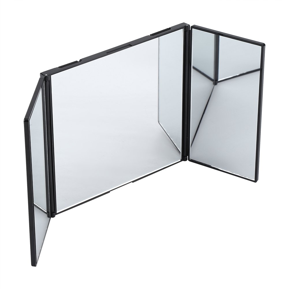 Zerodis Car Makeup Mirror Clip on Sun Visor, Travel Vanity Cosmetic Mirror for Car Truck SUV Auto Supplies 310mm Universal Rear View Mirror