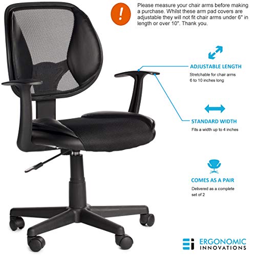 Adjustable Office Chair Armrest Covers Stretchable Memory Foam Arm