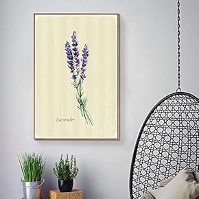 Floating Framed Canvas Wall Art for Living Room, Bedroom Vintage Green Plant Canvas Prints for Home Decoration Ready to Hang - 16x24 inches