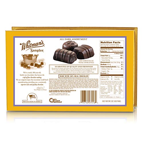 Whitman's Sampler Dark Chocolates, 12 oz. Box - Thumbnail 2
