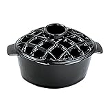 2.2 qt Enamel Woodstove Steamer - Lattice Top