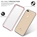 iPhone 7 Plus Case,bonsalay Protective With Bumper Swees Crystal Clear PC Back TPU Bumper Shockproof Drop Protection Cases Cover, Slim Thin Fit For Apple iPhone 7 Plus(2016)- Rose Gold