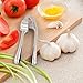 Homgeek Y084 Garlic Press, Garlic Mincer Heavy Duty Professional Handheld Garlic Crusher For Home And Kitchen Dishwasher Safe