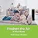 True HEPA Air Purifier :: 4 in 1 Quiet Air Cleaner for Medium to Larger Rooms :: Removes Allergens, Smoke & Odors :: with Carbon Prefilter, Ozone Free Ionizer & UV Light, Black, IC-7028-26 in. Tall