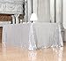 PartyDelight Silver Sequin Tablecloth Rectangle 60x120 Shimmer Table Cloths Sparkle Glitter Decorations