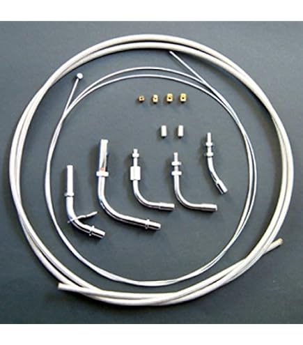 Kit Cavo Accelerazione Universale Doppio Venhill Fai-da-te - 1.35m, Rosso, Bassa Attrito PTFE