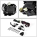 Auto Dynasty Compatible with Honda Civic Driving Bumper Fog Light+Bulbs+Switch (Smoke Lens) - 6th Generation EJ EM EK D16